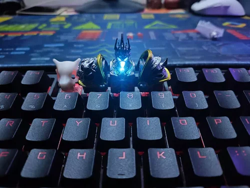 TWTGK Lich King Keycaps – 3D Printed Artisan Keycaps, Handcrafted Mechanical Keyboard Keycaps, Unique Cool Gifts photo review