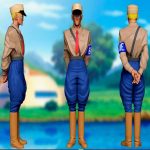 Retro Officer Style 3D Printing Figure Drawing