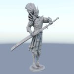 Yasuo Blood Moon League of Legends 3D printing model drawing (STL format)