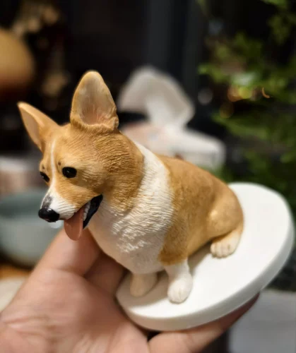 TWTGK Custom Pet Figurine - Handcrafted Personalized Clay Sculpture, Custom Pet Memorial Keepsake, Unique Gift for Pet Lovers photo review